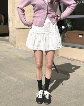 (2 colors) Tiered skirt