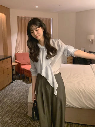 (3 colors) Ruffle Blouse