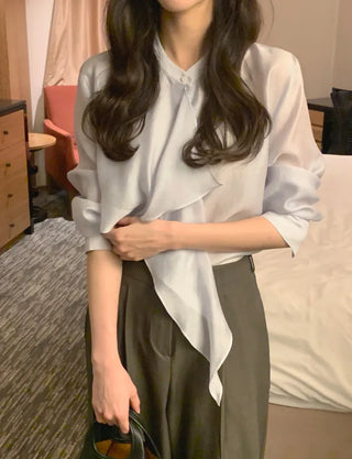 (3 colors) Ruffle Blouse