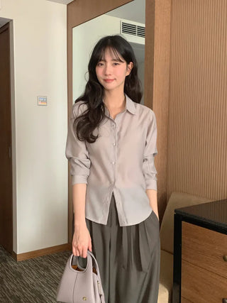 (3 colors) Basic Tencel Shirt