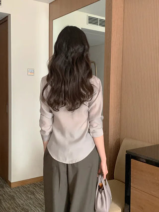 (3 colors) Basic Tencel Shirt