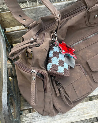 Multi-pocket Boston Big Leather Tote Bag