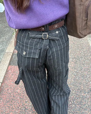 Twinkle Stitch Suede Belt