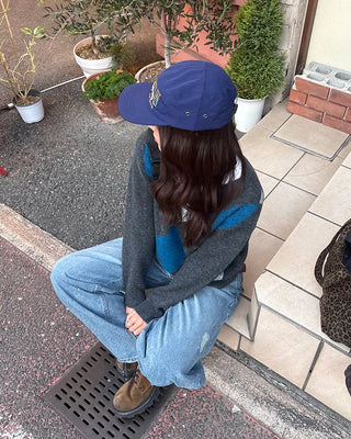 Mountain Stitch Light Straight Cap
