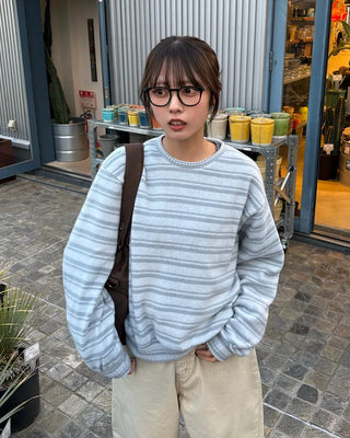 Double-border fleece pullover