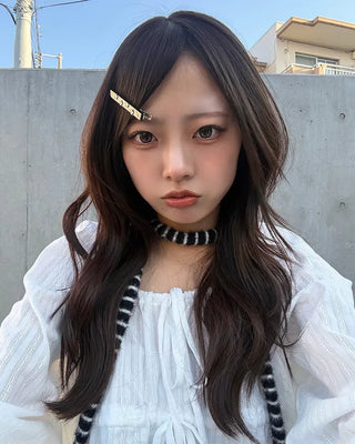 Border Hairy Knit Tie