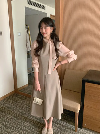 (2 colors) Round Long Dress