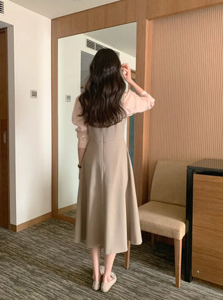 (2 colors) Round Long Dress