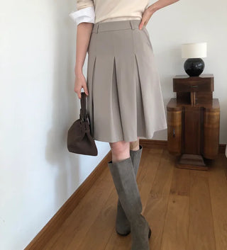 (2 colors) Pleated skirt