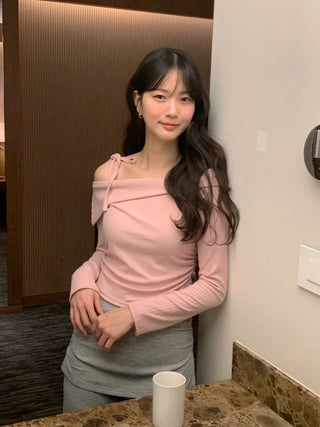 (5 colors) Cropped Rib T-shirt