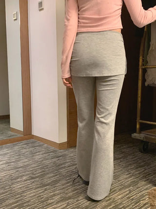 (3 colors) Bootcut Skirt