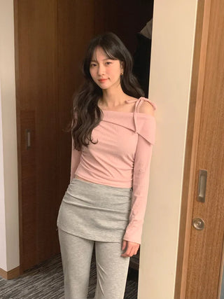 (3 colors) Bootcut Skirt