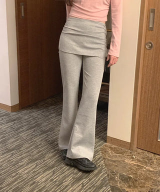(3 colors) Bootcut Skirt