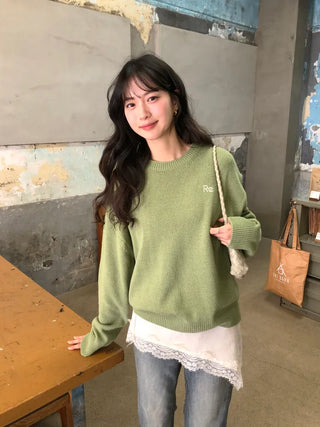 (2 colors) Loose-fit wool check shirt