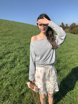 Flower string skirt