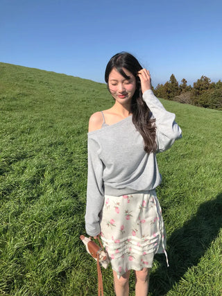 Flower string skirt