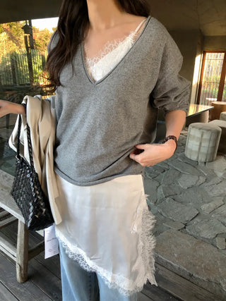 Asymmetrical Lace Camisole