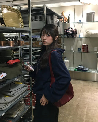 R Star Check Patch Hoodie