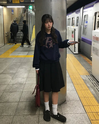 R Star Check Patch Hoodie