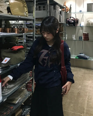 R Star Check Patch Hoodie