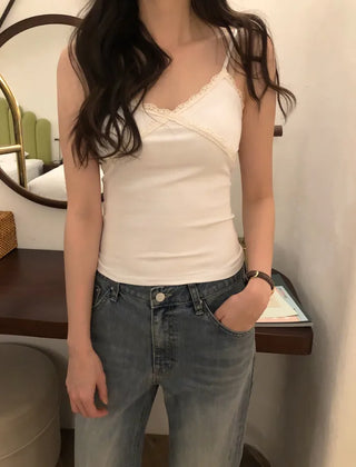 Low-rise denim pants