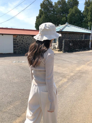 (Set) Frill Blouse & Cardigan Set