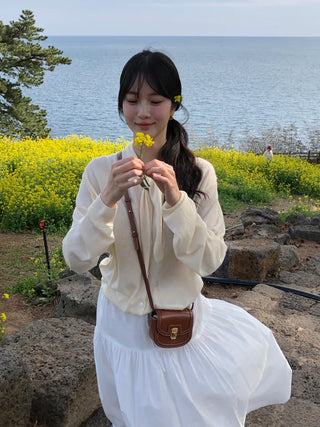 (3 colors) Scarf Cardigan
