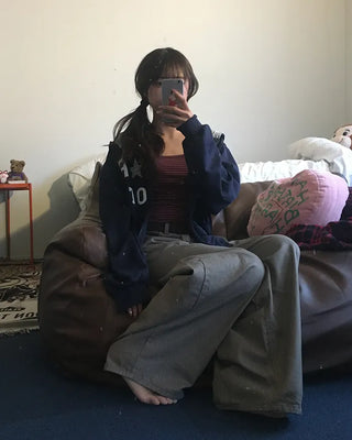 Star Patch Double Zip Hoodie