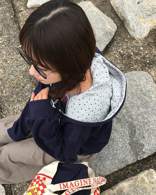 Star Patch Double Zip Hoodie