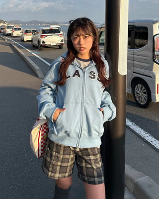 (Unisex) CLASSIC Patch Double Zip Sweatshirt Hoodie