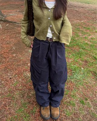 Front unique pocket cargo pants