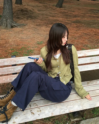 Front unique pocket cargo pants