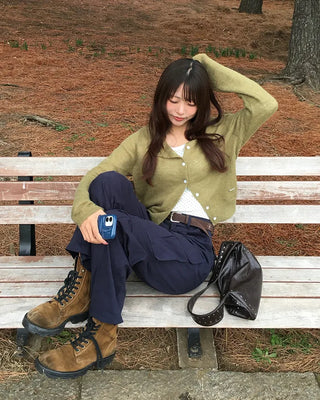 Front unique pocket cargo pants