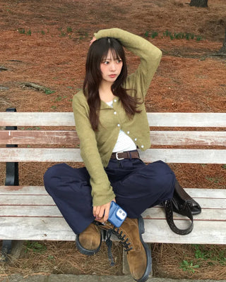 Bateau Neck Pindot Ribbed Long Cut and Sew