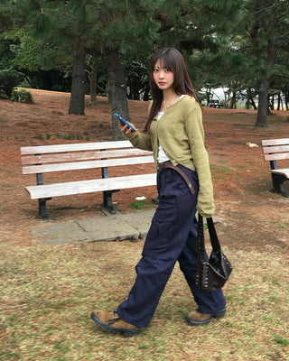 Front unique pocket cargo pants