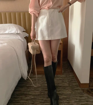 Cotton mini skirt