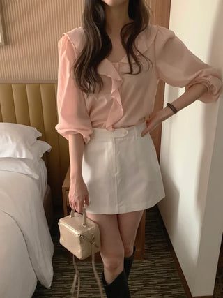 Frill blouse