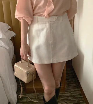 Cotton mini skirt