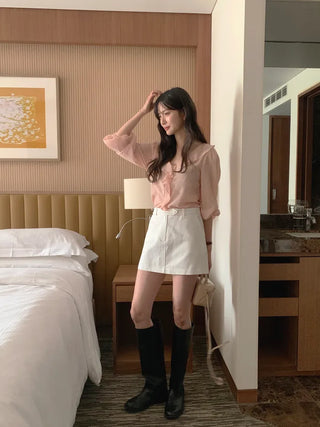 Frill blouse