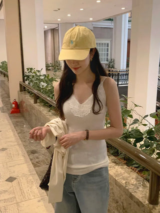 V-neck lace camisole