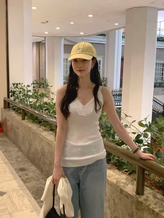 V-neck lace camisole