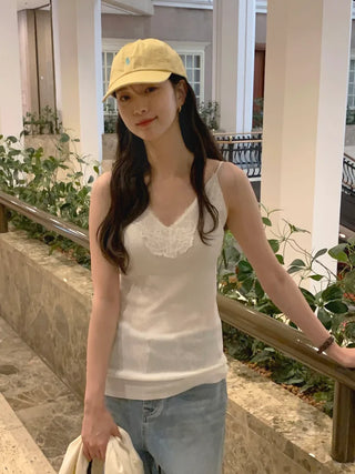 V-neck lace camisole