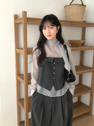 Scarf blouse