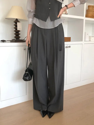 Belted slacks