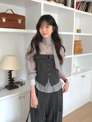Scarf blouse