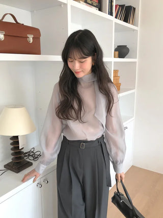 Scarf blouse