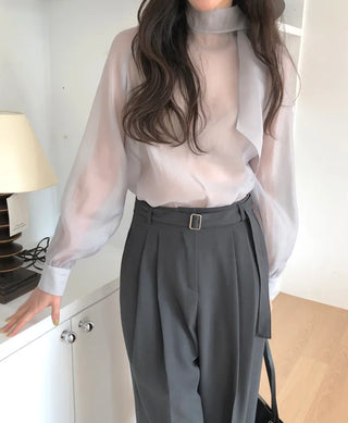 Scarf blouse