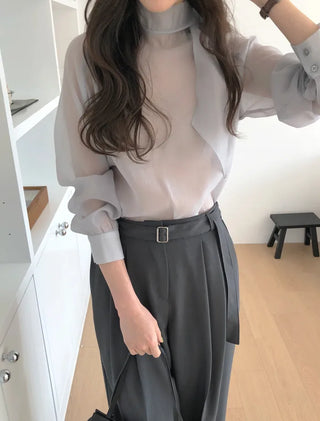 Scarf blouse