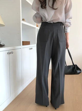 Belted slacks