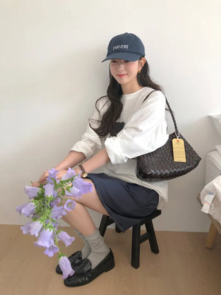 Printed long-sleeved T-shirt